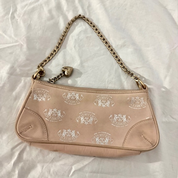 Juicy couture monogram pink baguette bag - Picture 1 of 8
